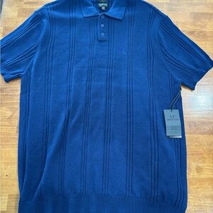 Brixton Men's Navy Polo Shirt